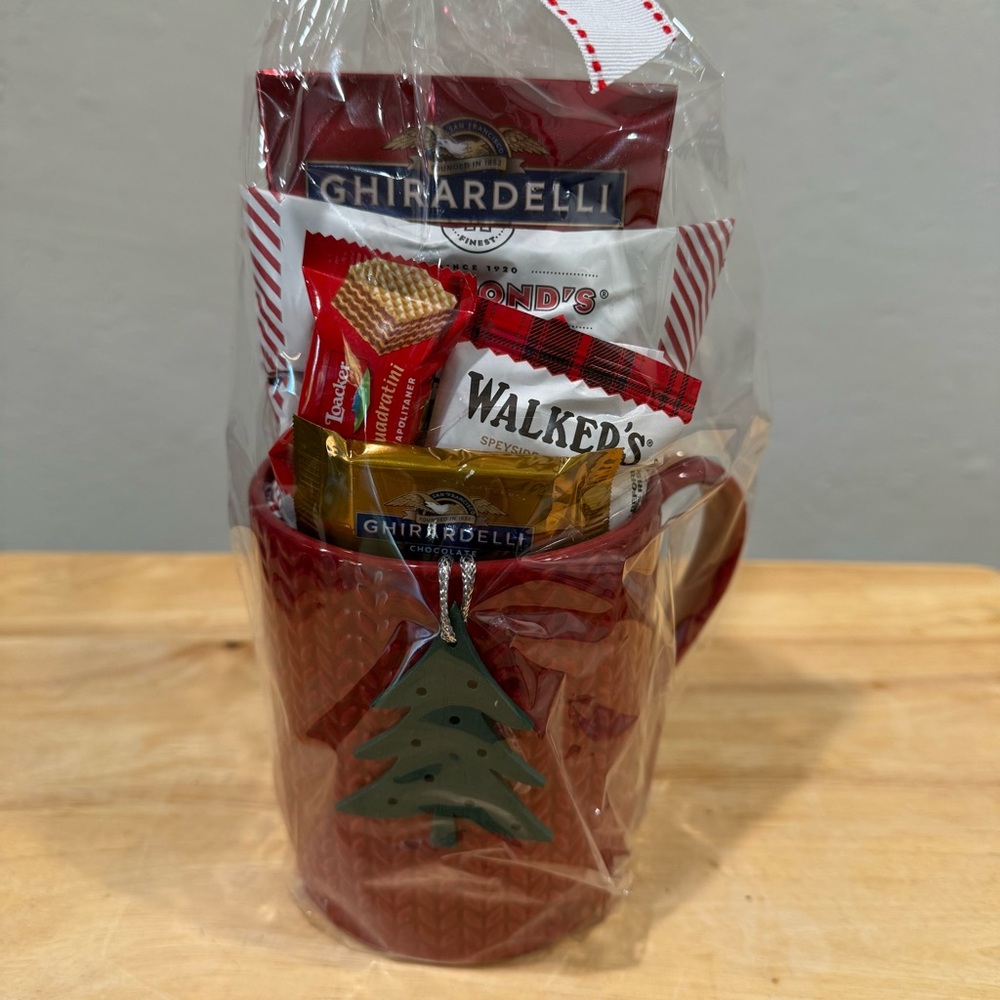 Red Mug with Premium Treats